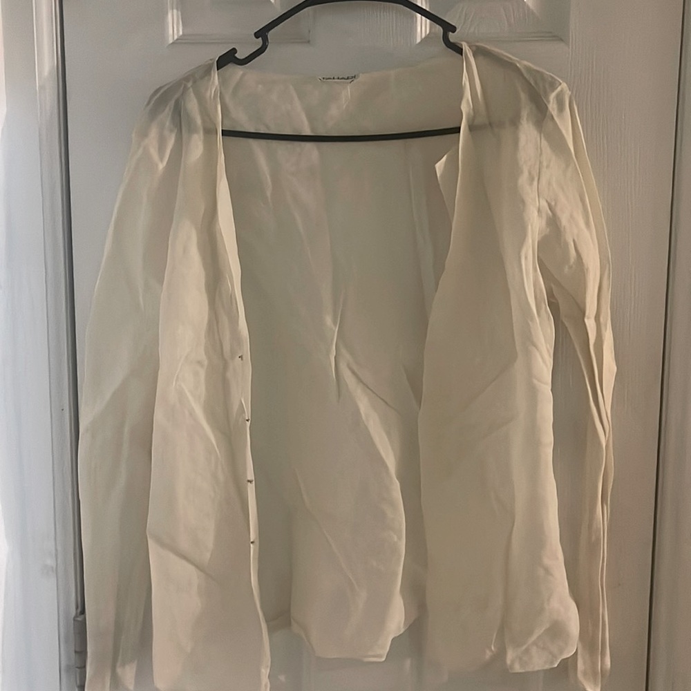 Tahari Cream Color Blouse size 6